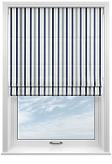 The British Stripe Co. George, London No.1 - Twist&Fit Roman Blind